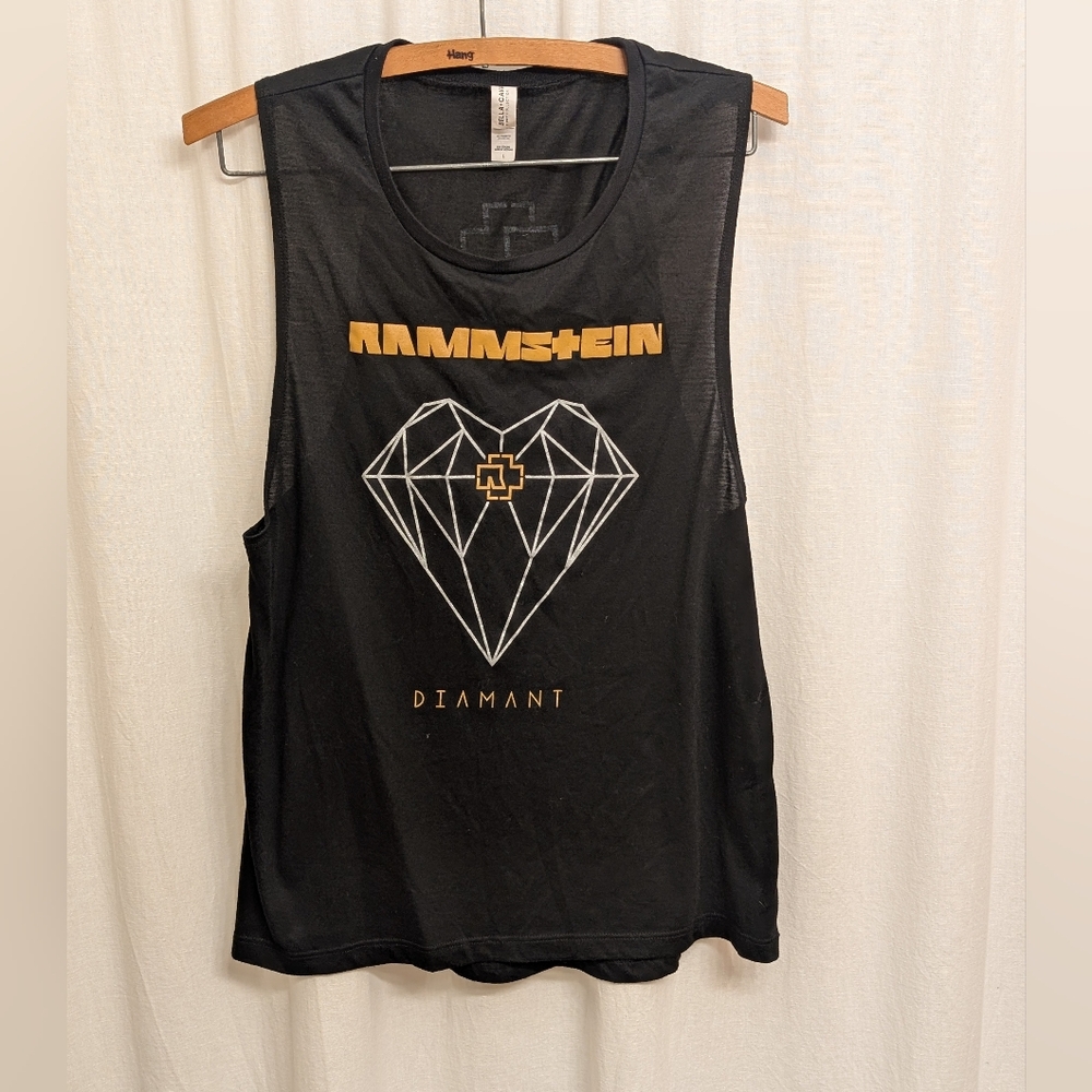 Rammstein Black Diamant Sleeveless Tank Band Tee